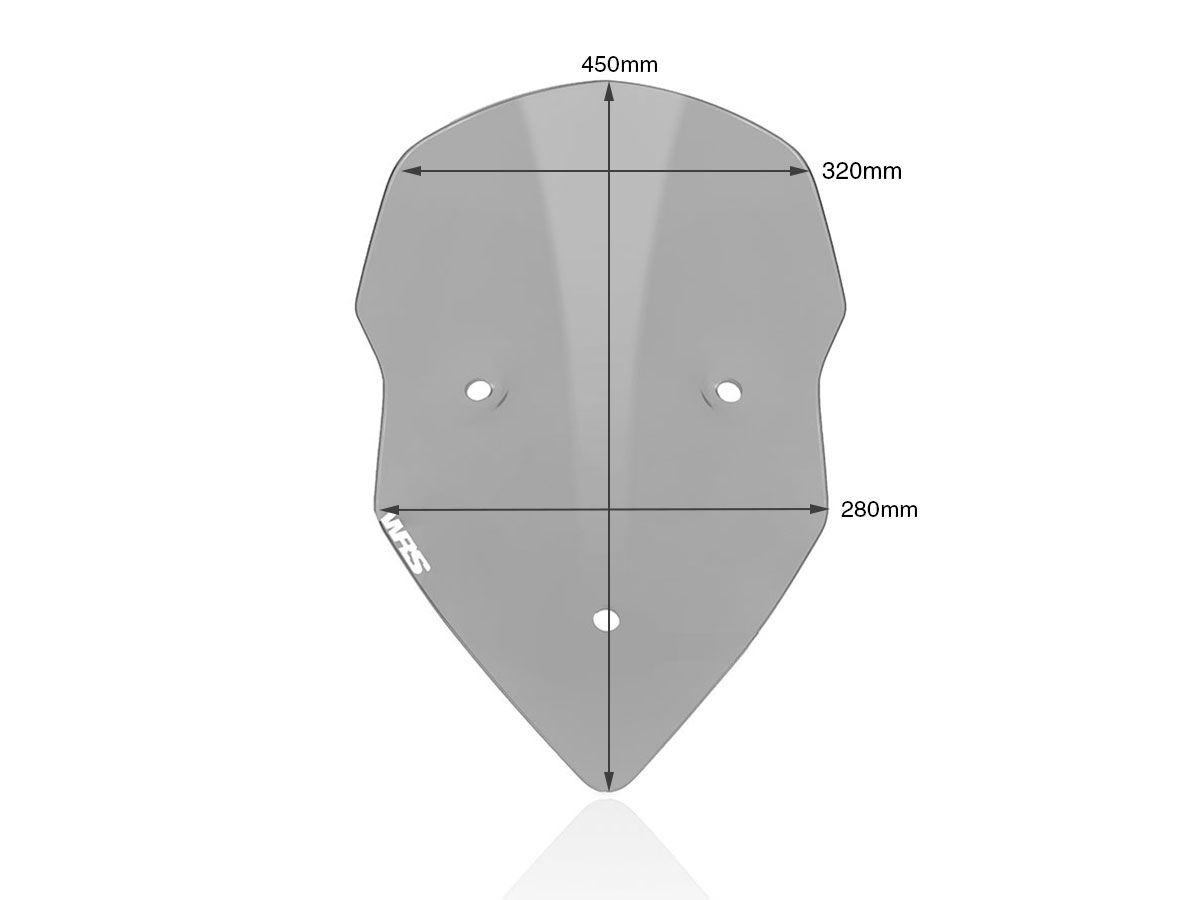 Pare-Brise Intermedio Fumé WRS pour Ducati Multistrada 1200 et S (10-12) - DU013F