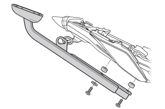 Support Top Case Shad pour MT09 (17-20) MT09 SP (18-20)