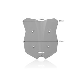 Pare-Brise Sport Fumé Foncé WRS pour KTM Super Duke 1290 GT (19-24) - KT007FS