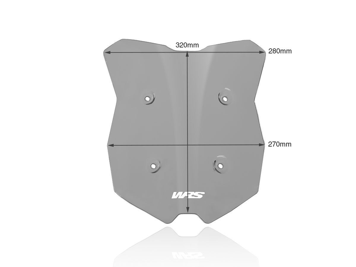 Pare-Brise Sport Fumé Foncé WRS pour KTM Super Duke 1290 GT (19-24) - KT007FS