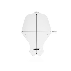 Pare-Brise Touring Claire WRS pour Honda CRF 1100 L Africa Twin (20-24) - HO029T