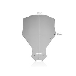 Pare-Brise Caponord Fumé WRS pour Honda CRF 1100 L Africa Twin (20-24) - HO028F