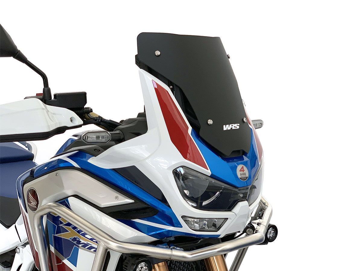 Pare-Brise Sport Noir Mat WRS pour Honda CRF 1100 L Africa Twin Adventure Sports (20-24) - HO027NO
