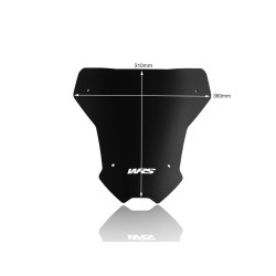 Pare-Brise Sport Noir Mat WRS pour Honda CRF 1100 L Africa Twin Adventure Sports (20-24) - HO027NO