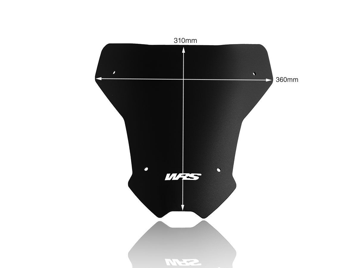 Pare-Brise Sport Noir Mat WRS pour Honda CRF 1100 L Africa Twin Adventure Sports (20-24) - HO027NO