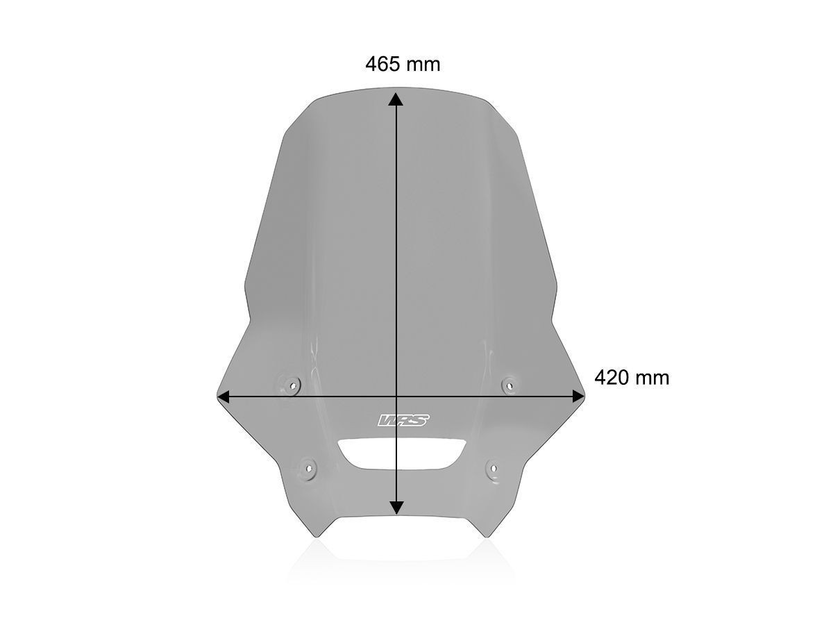 Pare-Brise Caponord Fumé WRS pour Honda NX 500 A (24-26) - HO076F