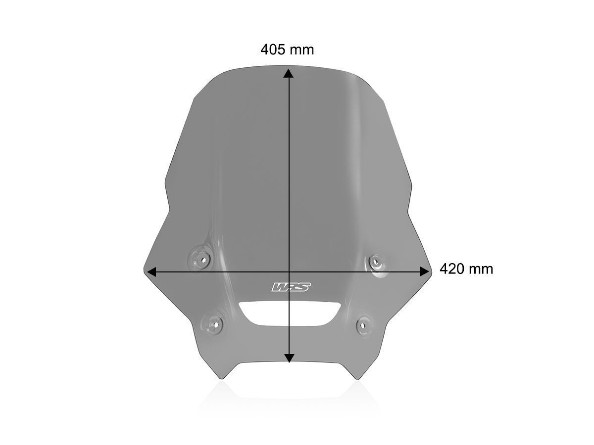 Pare-Brise Touring Fumé WRS pour Honda NX 500 A (24-26) - HO077F