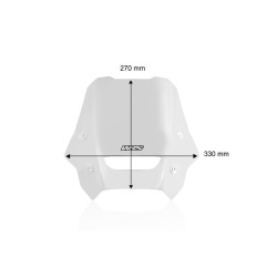Pare-Brise Sport Claire WRS pour Honda NX 500 A (24-26) - HO078T
