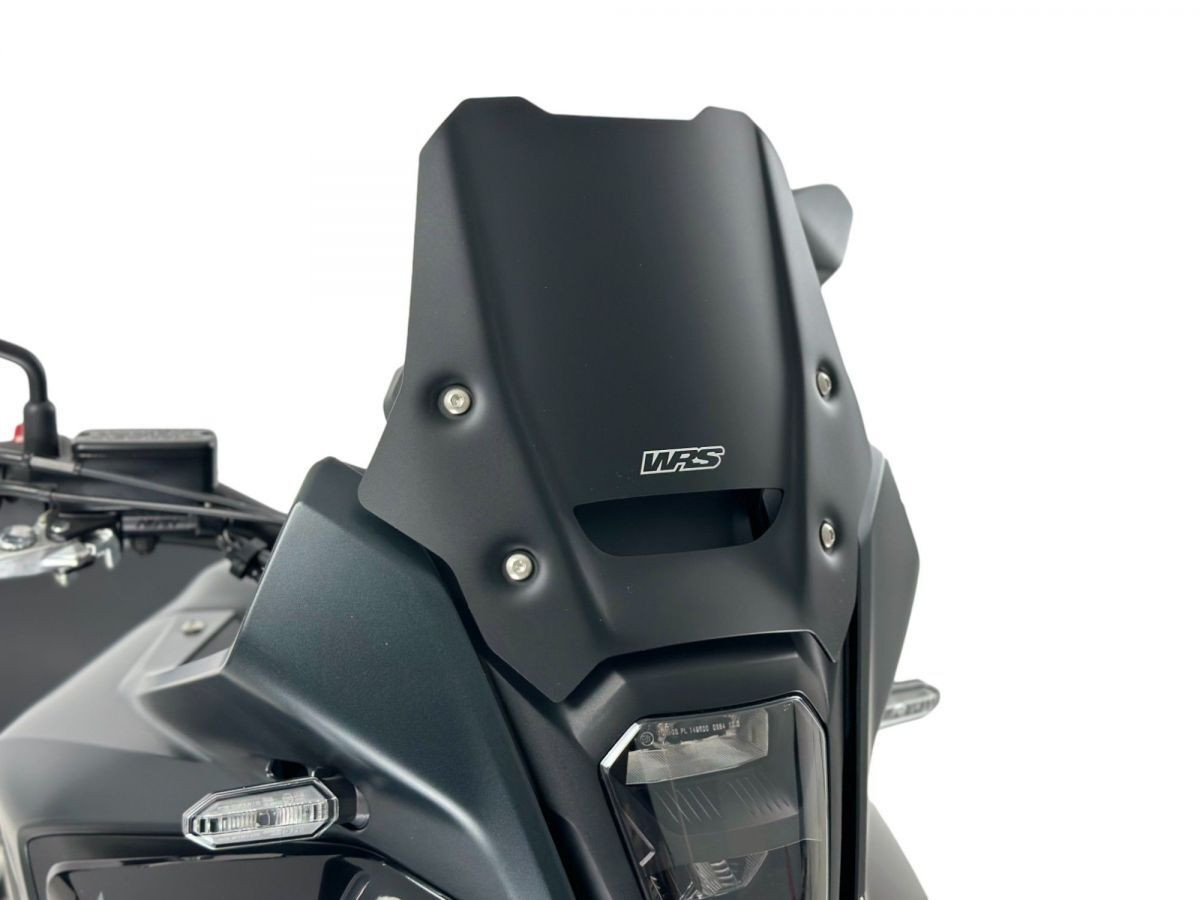 Pare-Brise Sport Noir Mat WRS pour Honda NX 500 A (24-26) - HO078NO