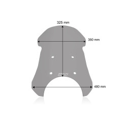 Pare-Brise Touring Fumé WRS pour Royal Enfield Himalayan 450 (24-25) - RE002F