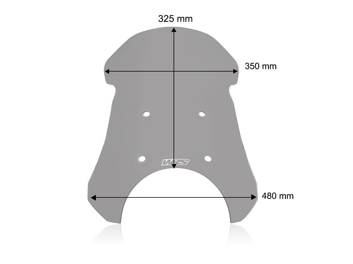 Pare-Brise Touring Fumé WRS pour Royal Enfield Himalayan 450 (24-25) - RE002F