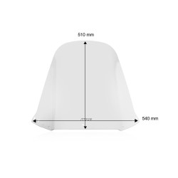 Pare-Brise Standard Claire WRS pour Honda CN 250 Helix (87-99) - HO079T