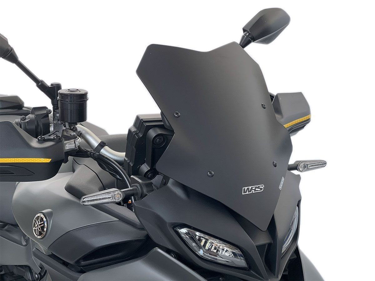 Pare-Brise Sport Sport Noir Mat WRS pour Yamaha Tracer 9 (2024) - YA039NO