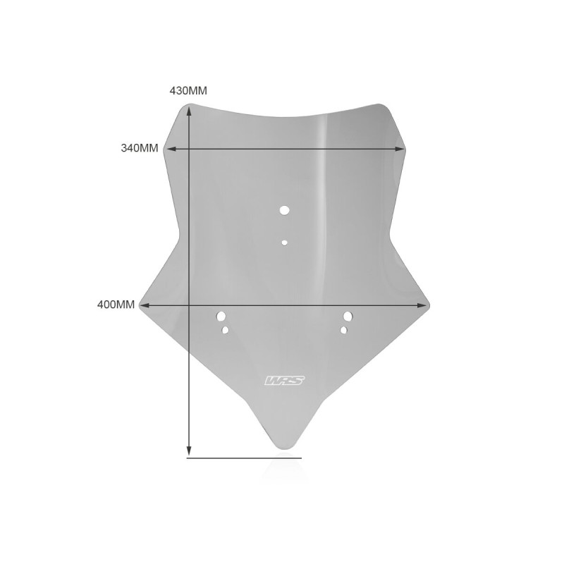Bulle Sport Fumé WRS pour Moto Morini X-CAPE 650 (23-24) - MM002F Bulle Sport Fumé WRS pour Moto Morini X-CAPE 650 (23-24) - MM002F