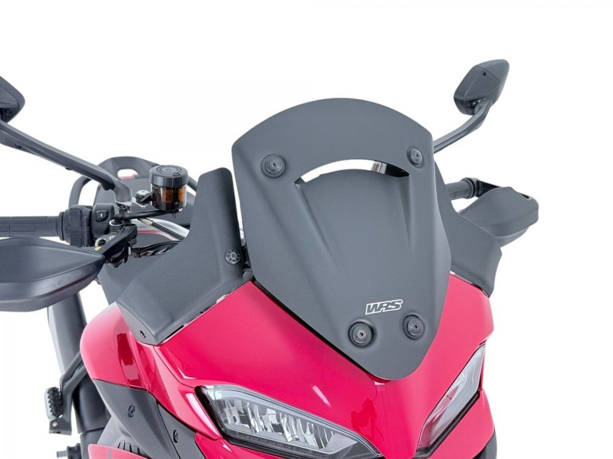 Bulle Sport Noir Mat WRS pour Ducati Multistrada V2 900 et S (25-26) - DU037NO