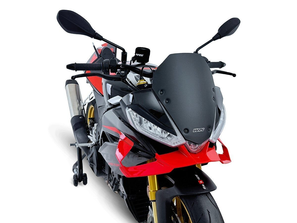 Bulle Sport Noir Mat WRS pour Aprilia Tuono V4 1100 RR (25-26) - AP018NO