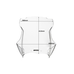 Pare-Brise Intermedio Claire WRS pour BMW R 1200 GS (04-12) - BM005T