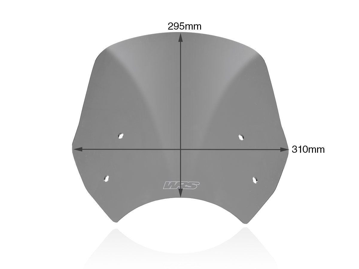 Pare-Brise Touring Fumé Foncé WRS pour Benelli Leoncino 500 (17-23) - BE005FS
