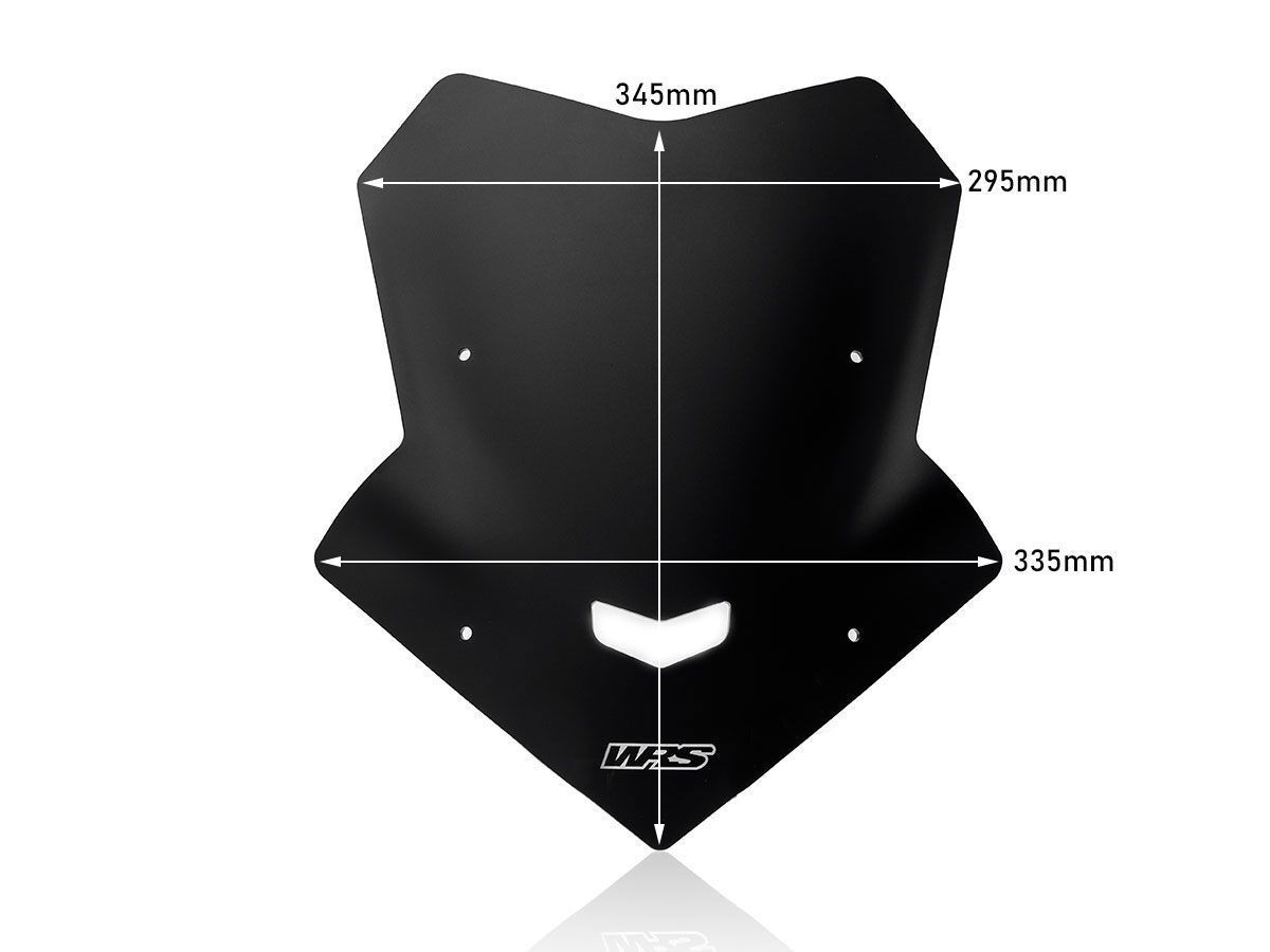 Pare-Brise Sport Noir Mat WRS pour Yamaha MT-10 (16-21) - YA026NO