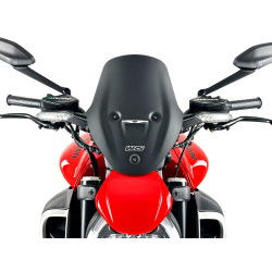 Pare-Brise Touring Noir Mat WRS pour Ducati Diavel V4 1200 (23-26) - DU029NO