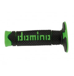 Poignée Moto Domino Full Grip Noir Vert