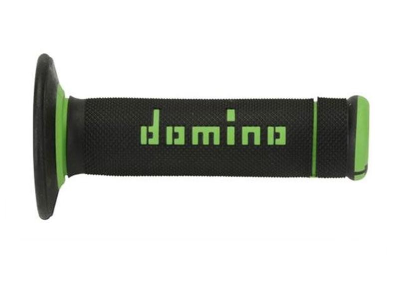 Poignée moto Off-Road Domino A190 X-Treme Full Grip Noir - Vert