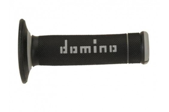 Poignée moto Off-Road Domino A190 X-Treme Full Grip Noir - Gris