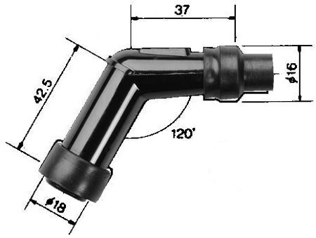 Capuchon Antiparasite NGK VD05EG Moto, Scooter, Quad