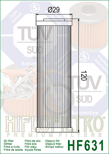Filtre a Huile HF631