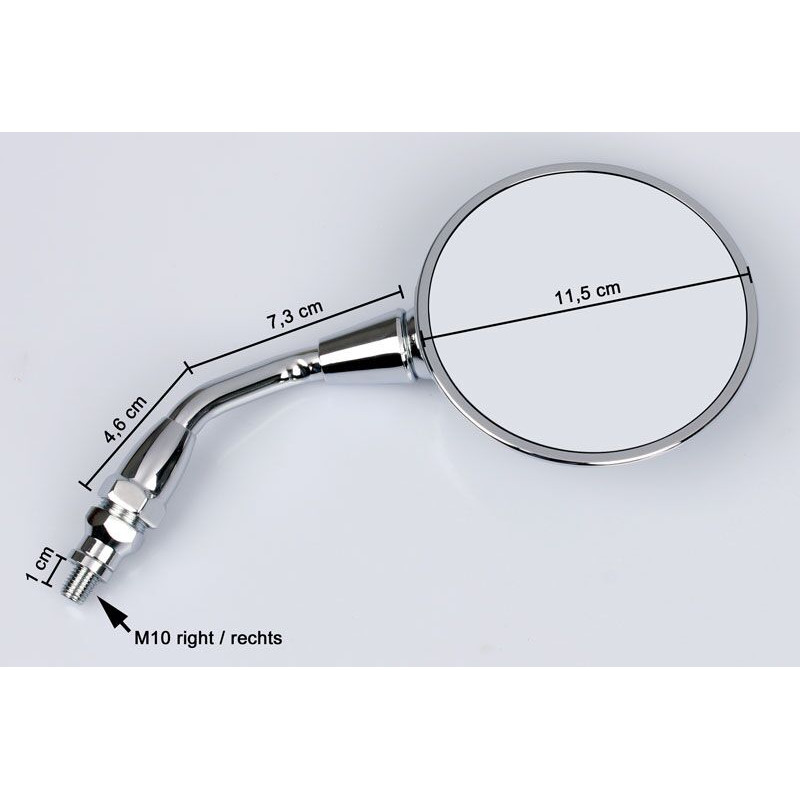 Rétroviseur de rechange Droite Emgo pour Moto Guzzi California 1100 EV Touring (02-05) - 20-25131 Rétroviseur de rechange Droite Emgo pour Moto Guzzi California 1100 EV Touring (02-05) - 20-25131