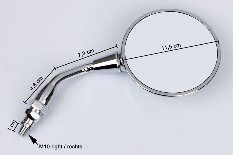 Rétroviseur de rechange Droite Emgo pour Moto Guzzi California 1100 Titan (03-05) - 20-25131