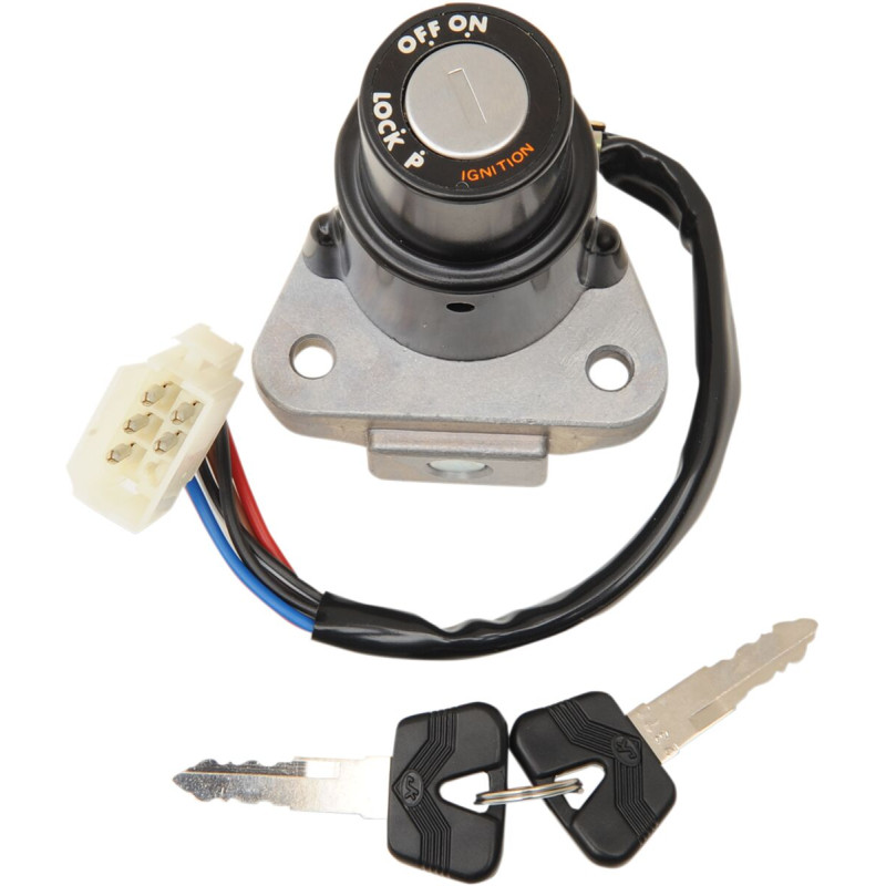 Contacteur à clés Emgo pour Yamaha XT 600 Z Tenere (84-89) - 40-71410 Contacteur à clés Emgo pour Yamaha XT 600 Z Tenere (84-89) - 40-71410