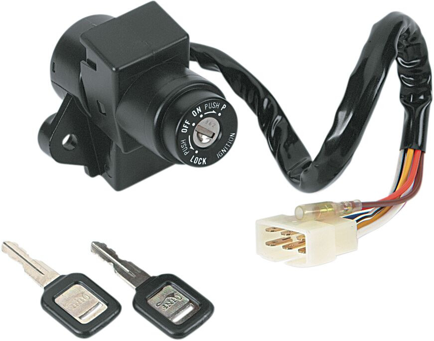 Contacteur à clés Emgo pour Kawasaki GPZ 550 Uni Trak (84-86) - 40-80610