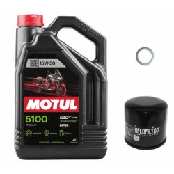 Pack Vidange Ducati 796 Monster (10-15) - Motul 5100 15w50 + HF153 + Joint 12mm