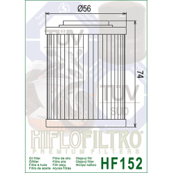 Filtre a Huile Quad Hiflofiltro HF152