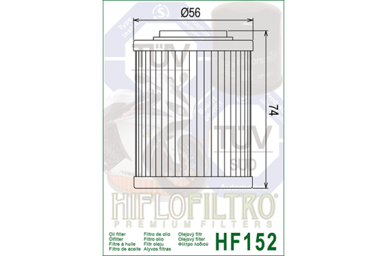 Filtre a Huile Quad Hflofiltro HF152
