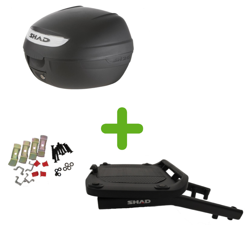 Pack Shad Top Case + Support pour Voge SR1 ADV 125 (24-26)