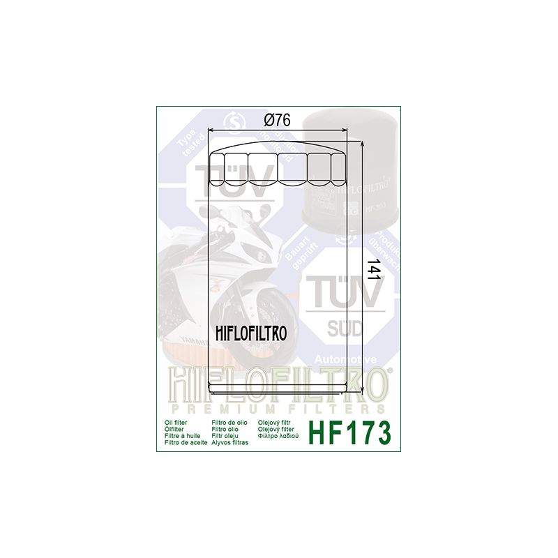 Filtre à Huile Chromé Hiflofiltro HF173C pour Harley Davidson FXD 1450 Dyna Super Glide (1998) Filtre à Huile Chromé Hiflofiltro HF173C pour Harley Davidson FXD 1450 Dyna Super Glide (1998)
