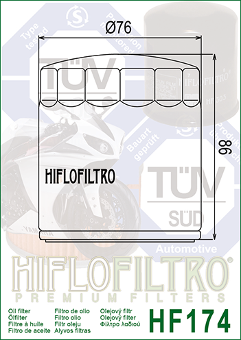 Filtre à Huile HF174C