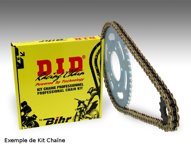 Kit Chaîne Renforcé DID / PBR pour KTM EXC125 (98-16) EXC-W 125 (17-18)