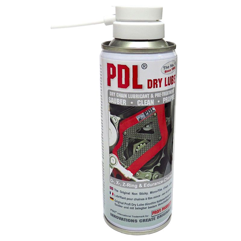Lubrifiant Sec pour Chaines Moto PDL Profi Dry Lube 200ml Lubrifiant Sec pour Chaines Moto PDL Profi Dry Lube 200ml