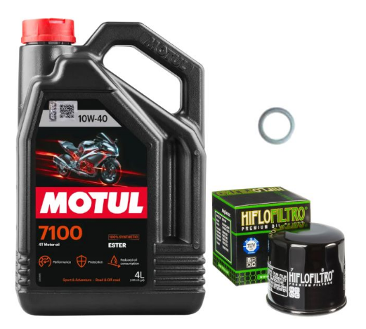 Pack Vidange BMW HP2 Enduro (05-06) - Motul 7100 10W40 + HF164 + Joint 12mm