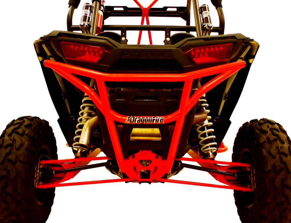 Bumper Arrière Rouge DRAGONFIRE pour SSV Polaris RZR 1000 XP (14-17) RZR 1000 Turbo (14-17) RZR - 4 1000 (14-17)