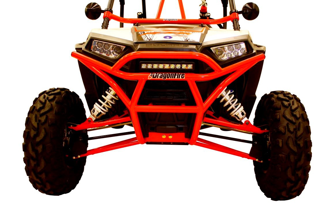 Bumper Avant Rouge DRAGONFIRE pour SSV Polaris RZR 1000 Turbo (14-17) RZR 1000 S (15-17)