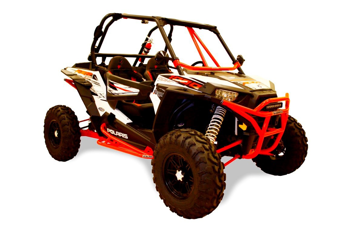 Renfort Arceau Avant Rouge DRAGONFIRE pour SSV Polaris RZR 1000 Turbo (14-17) RZR 1000 S (15-17)