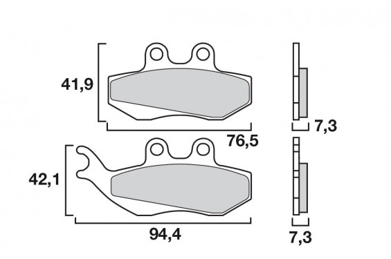 Plaquette de frein Avant Brembo 07012 CC Plaquette de frein Avant Brembo 07012 CC