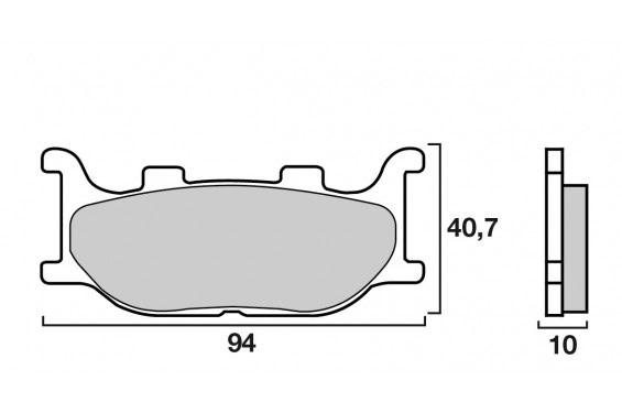 Plaquette de frein Avant Brembo 07042 CC Plaquette de frein Avant Brembo 07042 CC