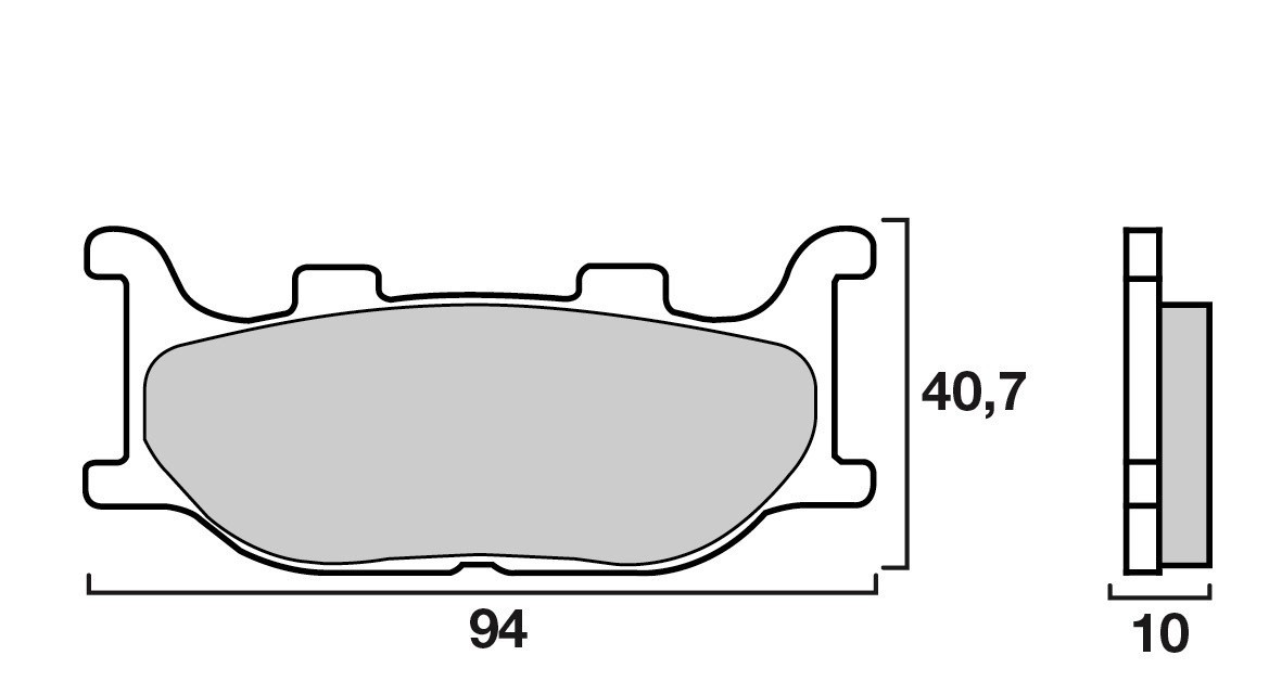 Plaquette de frein Avant Brembo 07042 CC