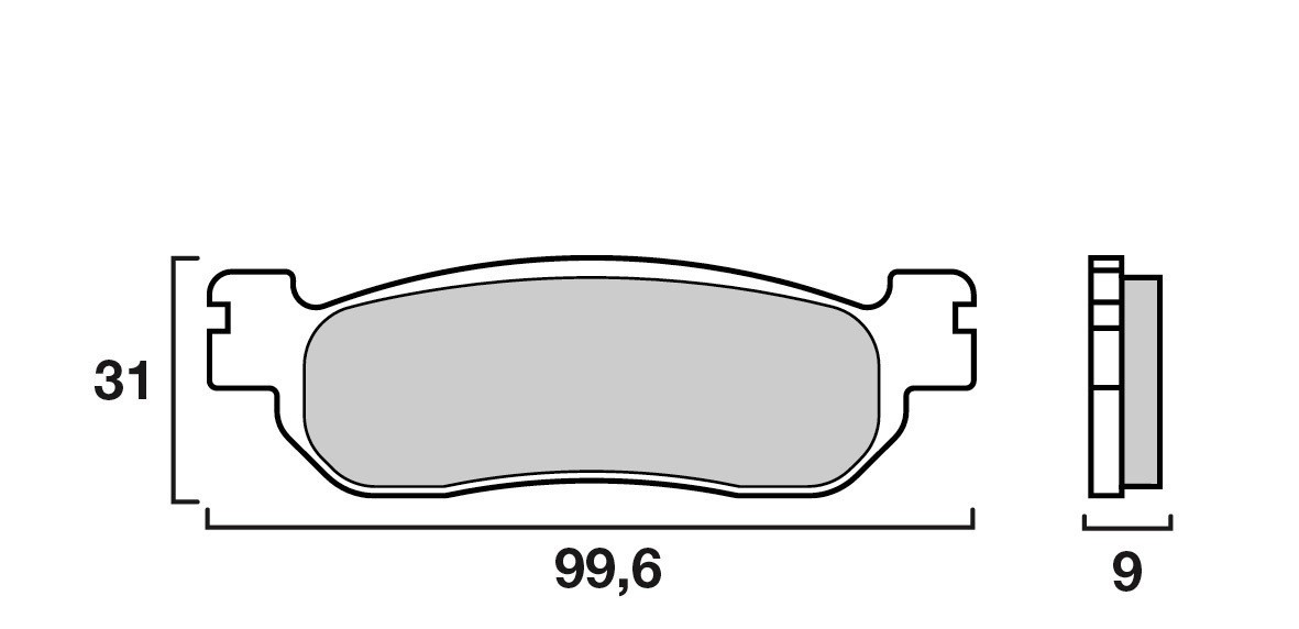 Plaquette de frein Arrière Brembo 07043 XS