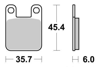 Plaquette de frein Arrière Brembo 07044 CC